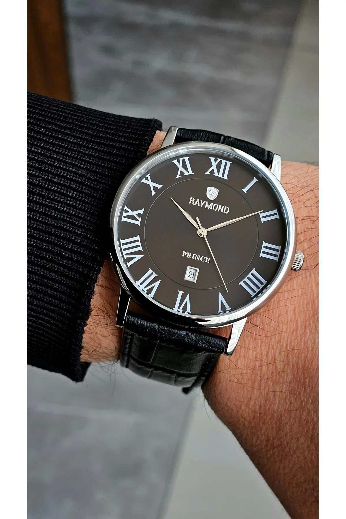 ERKEK ROMA RAKAMLI KLASİK RETRO SAAT - RYM-631820 SS-BK