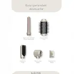 ROSE GOLD AİR BRUSH 5İN1=BUKLE-HACİMLE-DÜZLEŞTİR-2-FIRÇA SAÇ KURUTMA - ŞEKİL MAKİNESİ 1300W3-KDM.HIZ - DERECE SHD-1729 (4745)-2
