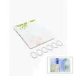 ÇİF KANAT PVC BANYO PERDESİ 2  PARÇA  X 90X180CM - 12 HALKALI (4745)-2
