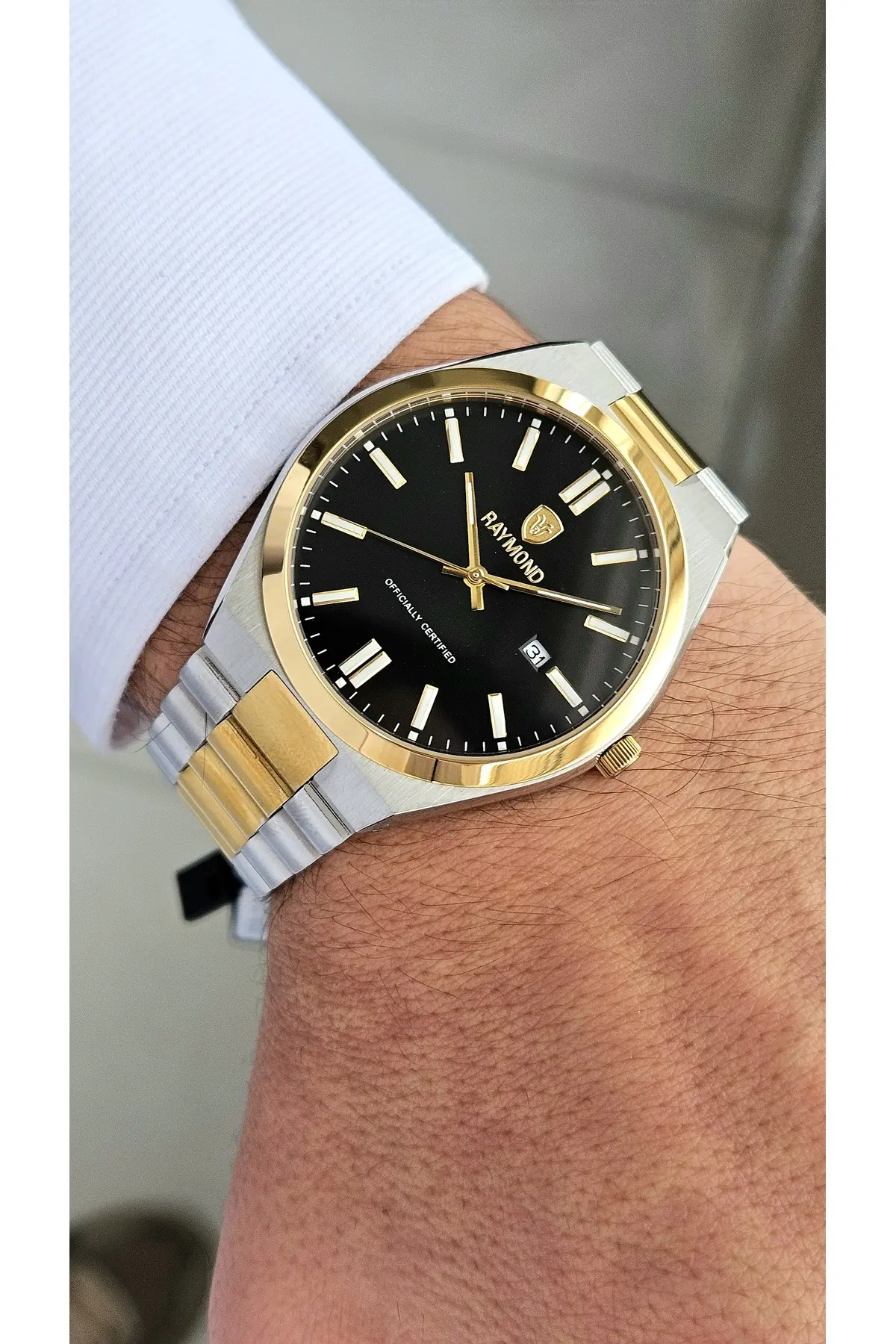 RYM-611189M QUARTZ ERKEK KOL SAATİ - KASA VE KORDON ÇELİK - 2 YIL GARANTİ IPG-BK