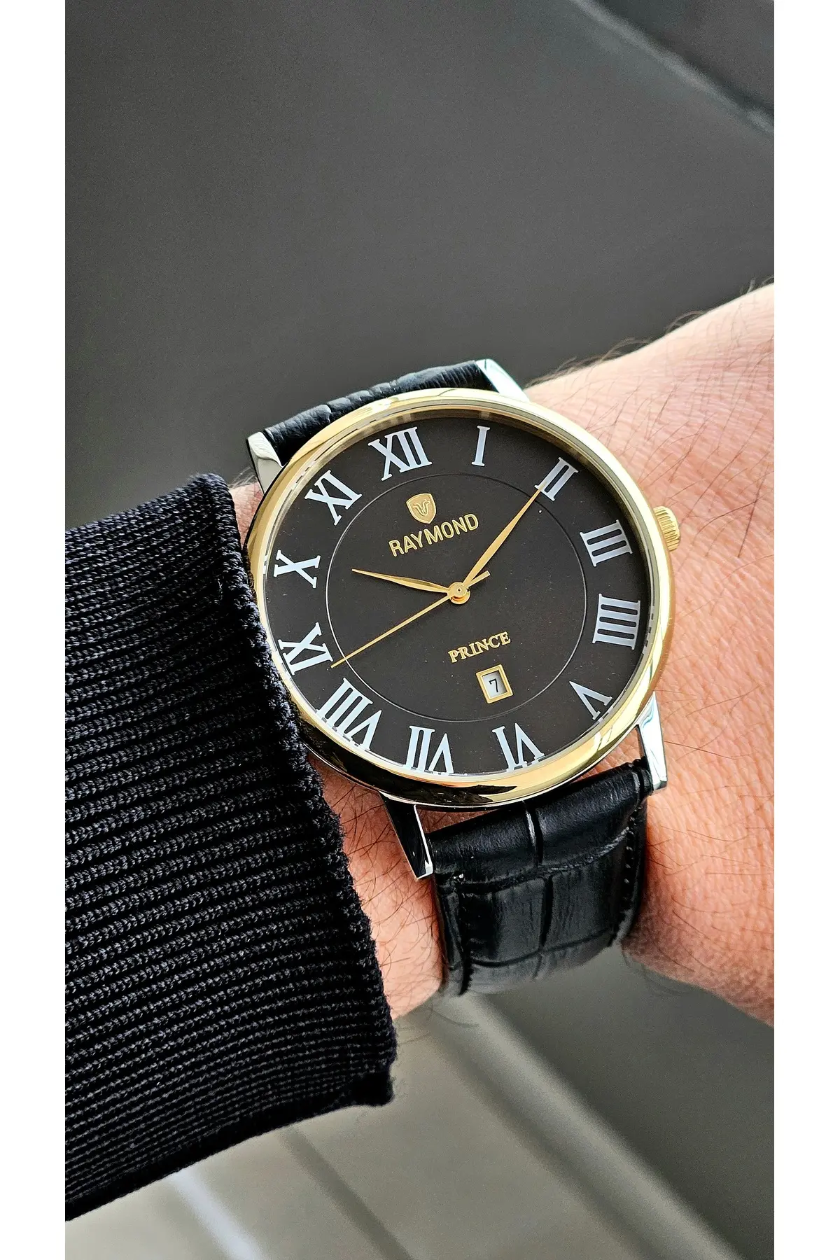 ERKEK ROMA RAKAMLI KLASİK RETRO SAAT - RYM-631820 IPG-BK