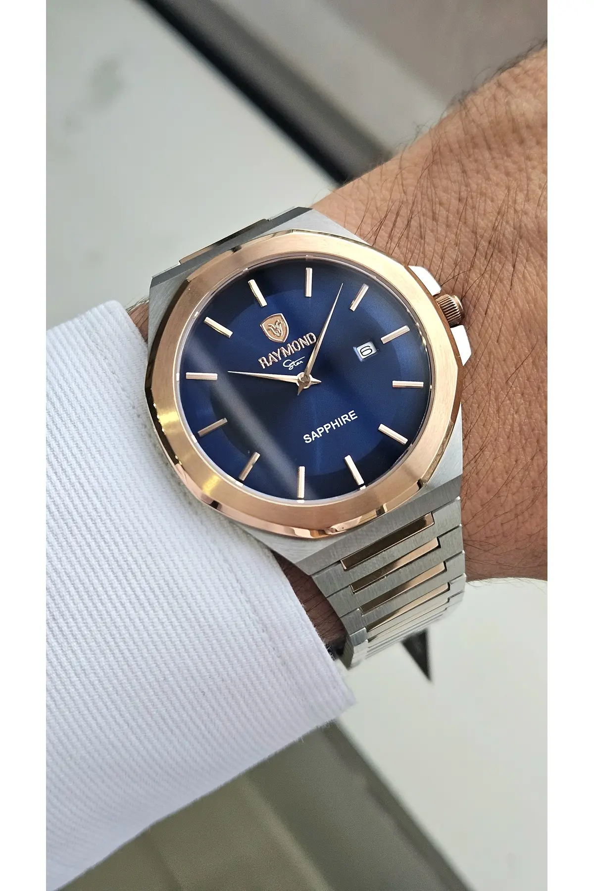 RYM-611505M SLIM ERKEK KOL SAATİ - ÇELİK KASA VE KORDON - 2 YIL GARANTİ IPR-BL