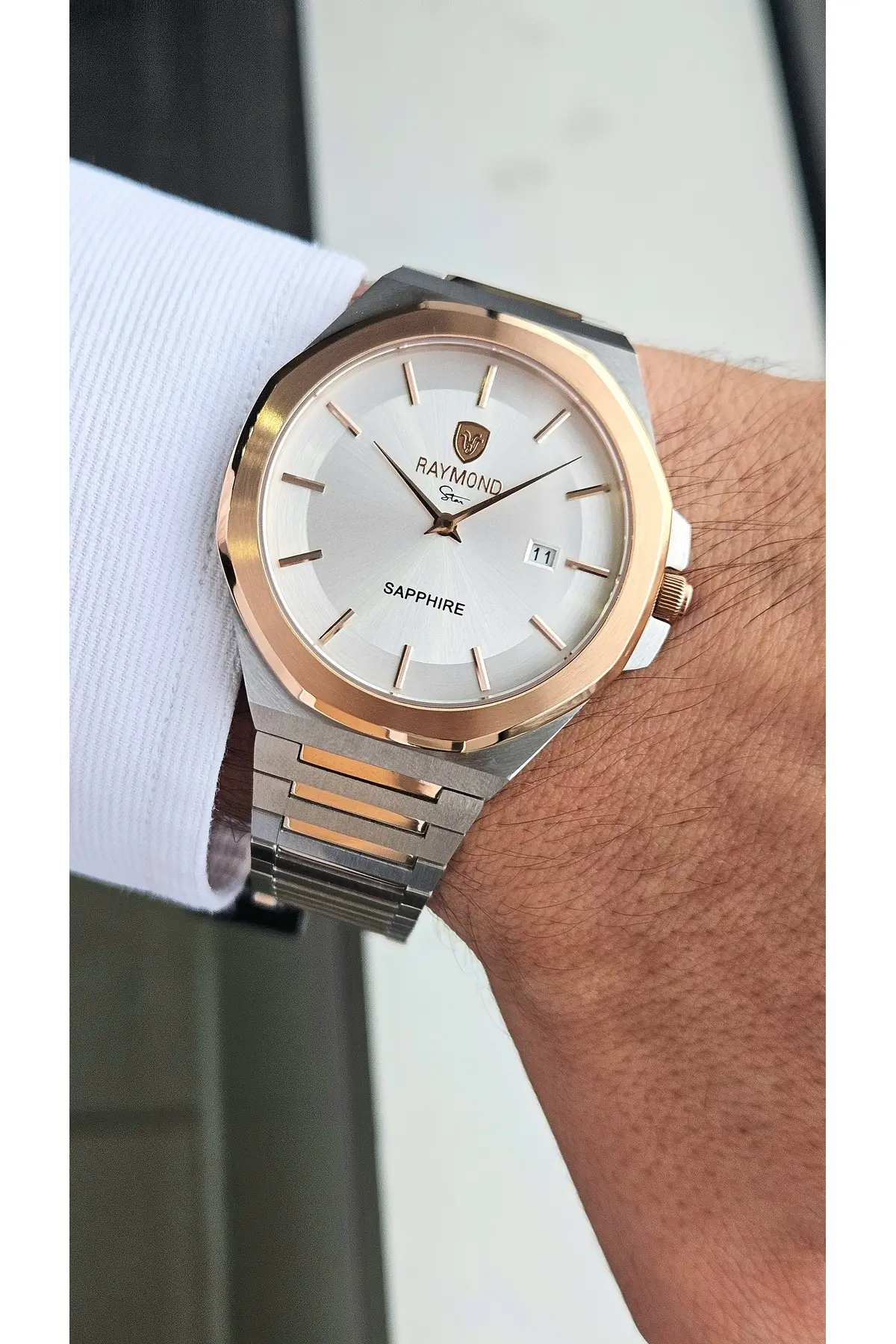 RYM-611505M SLIM ERKEK KOL SAATİ - ÇELİK KASA VE KORDON - 2 YIL GARANTİ IPR-W