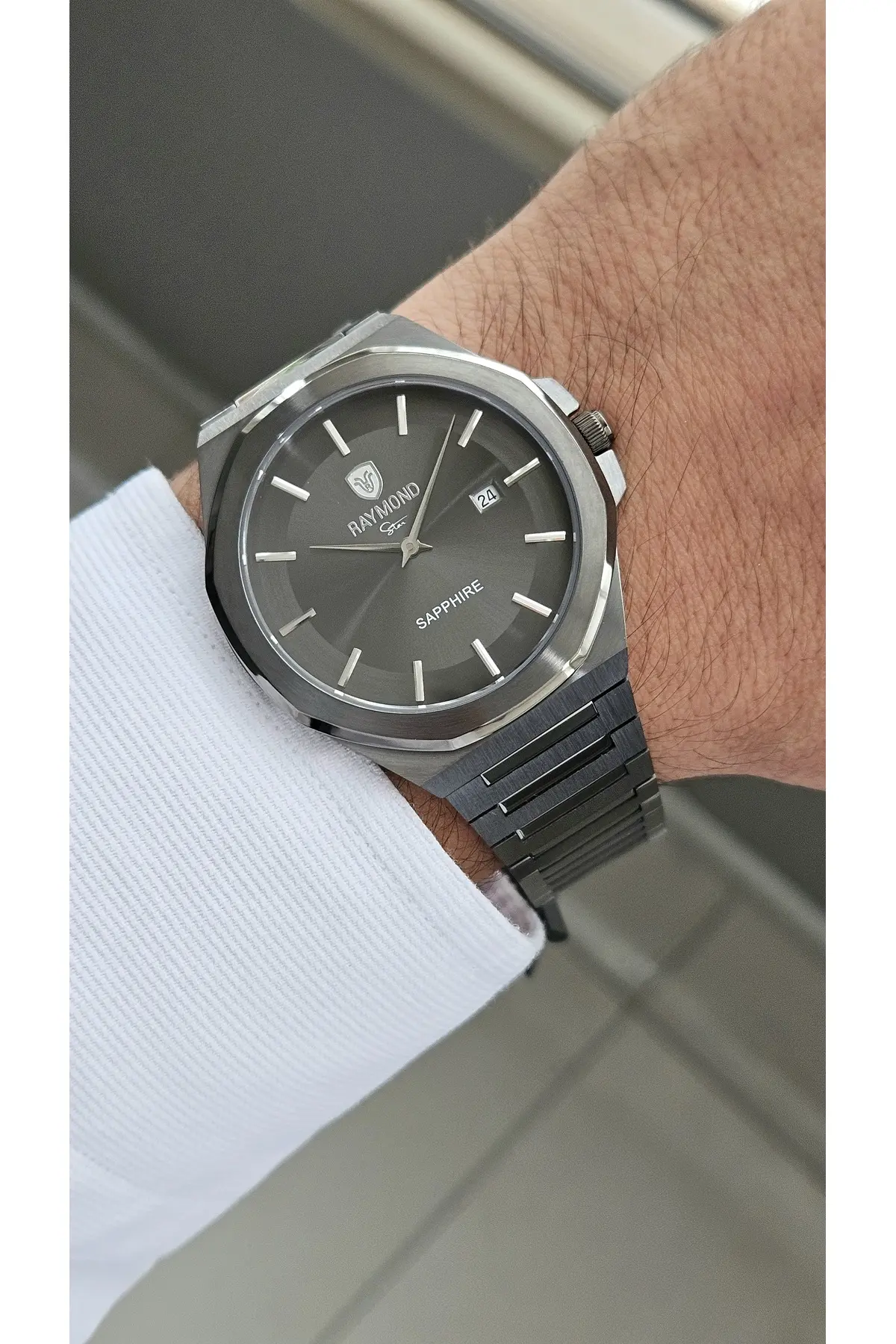 RYM-611505M SLIM ERKEK KOL SAATİ - ÇELİK KASA VE KORDON - 2 YIL GARANTİ BK