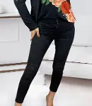 Yüksek Bel Likralı Kot Pantolon-3