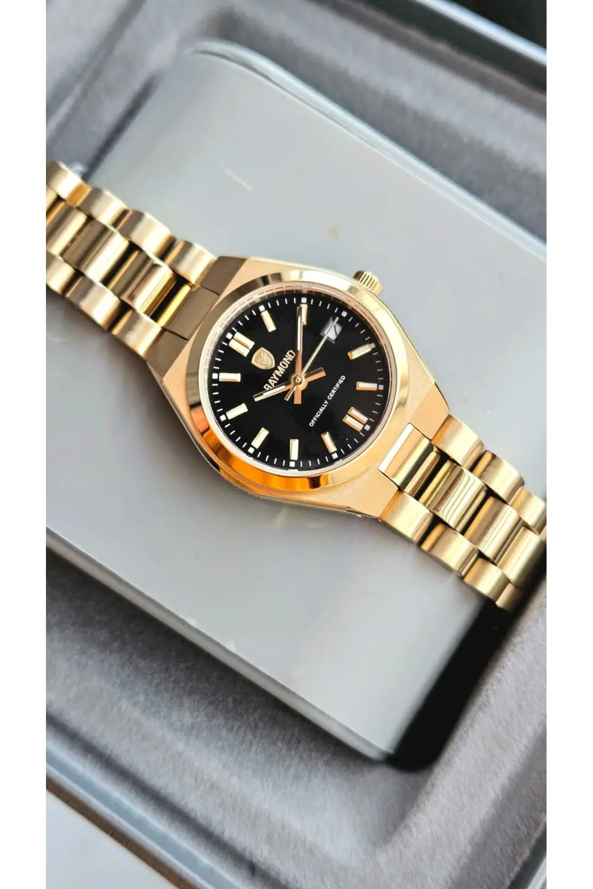 RYM-611189 RETRO QUARTZ KADIN KOL SAATİ - 2 YIL GARANTİ GOLD-BK