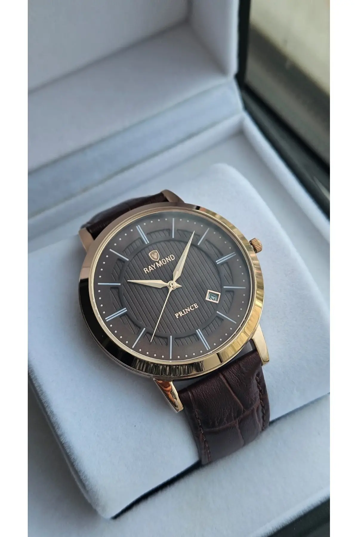 RYM-4735 QUARTZ KLASİK ERKEK KOL SAATİ - 2 YIL GARANTİ ROSE-Kahverengi