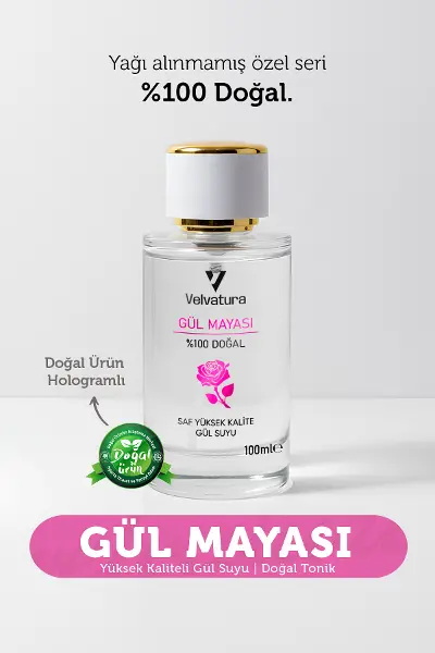Gül Mayası %100 Doğal Aydınlatıcı Ve Gözenek Sıkılaştırıcı Saf Gül Suyu Arındırıcı Tonik 100 ml