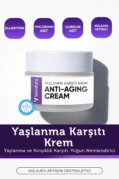 Yaşlanma Karşıtı Krem Kırışıklık Önlemeye Yardımcı Besleyici Onarıcı Anti-aging Krem 45 ml