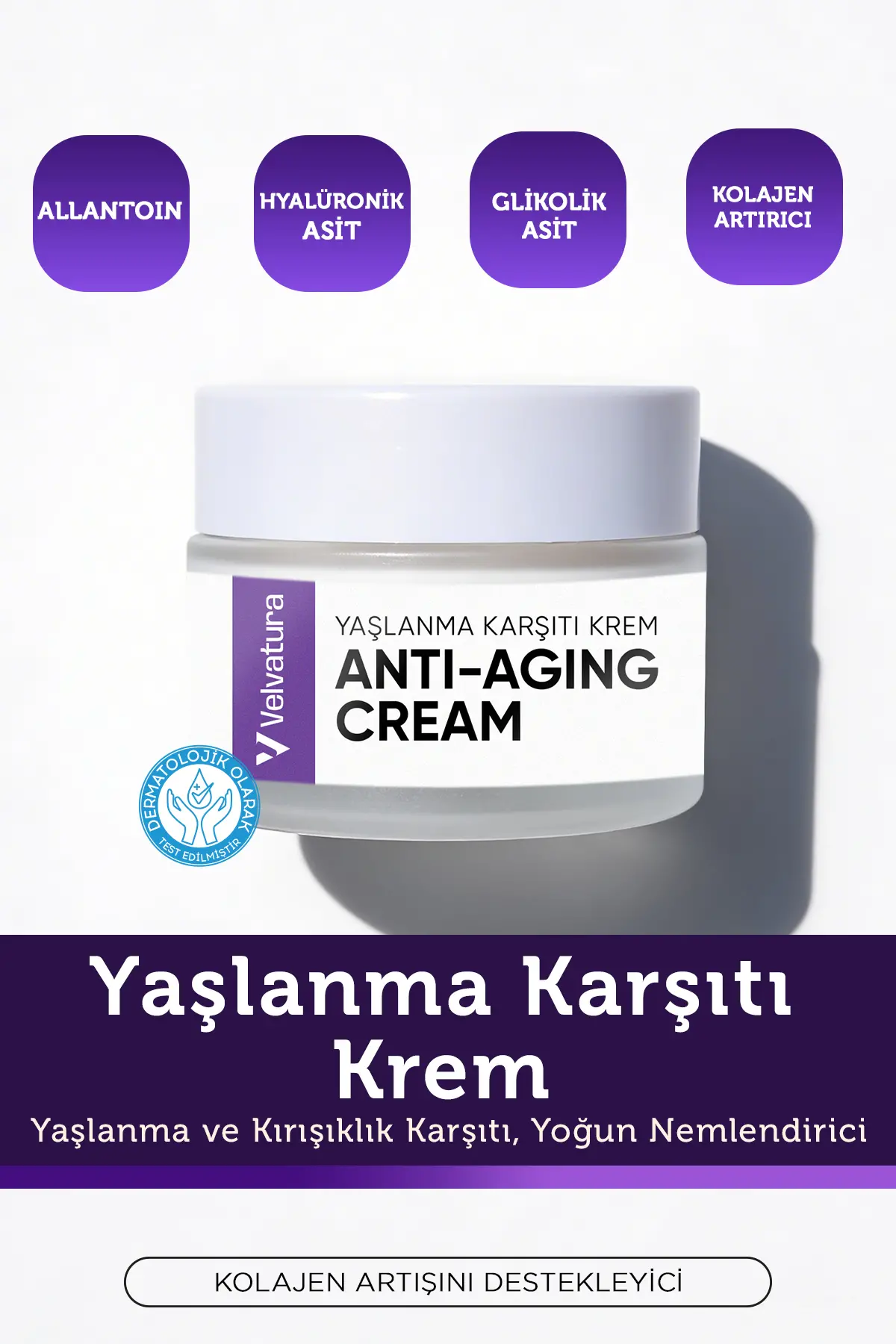 Yaşlanma Karşıtı Krem Kırışıklık Önlemeye Yardımcı Besleyici Onarıcı Anti-aging Krem 45 ml