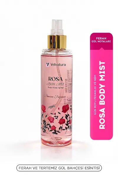 Rose Vücut Spreyi - Rose Body Mist - Gül Vücut Spreyi Nemlendirici Etkili 200 ml