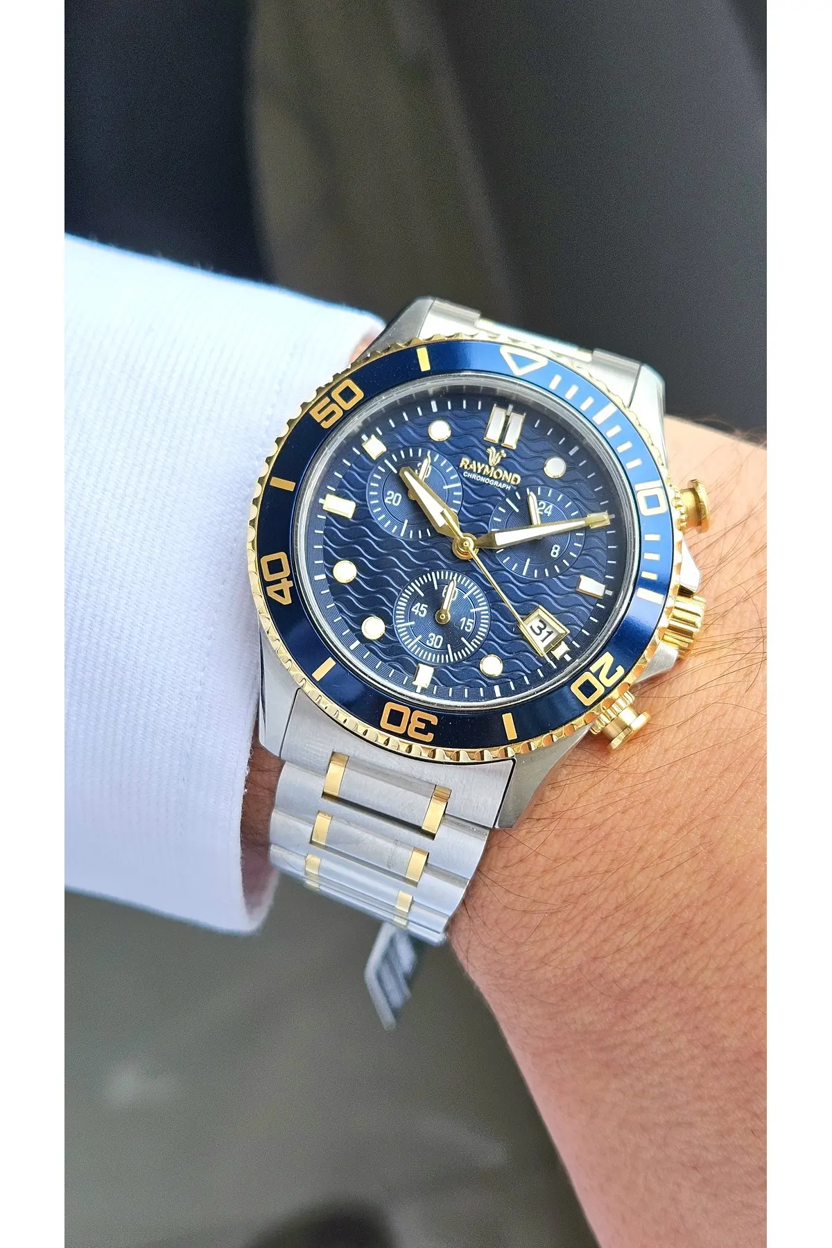 RYM-2332 QUARTZ ERKEK KOL SAATİ - JAPON MEKANİZMA - KASA VE KORDON ÇELİK - 2 YIL GARANTİ IPG-BL
