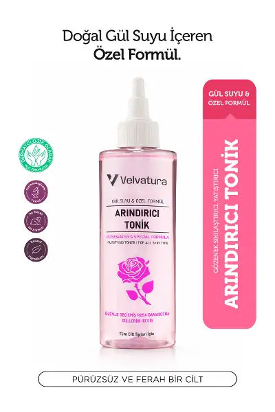 Gül Suyu Tonik Arındırıcı Aydınlatıcı Ve Gözenek Sıkılaştırıcı Leke Karşıtı Tonik 190 ml
