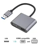 Usb To Hdmi+Vga 1080 P Hd09 ZR650-1