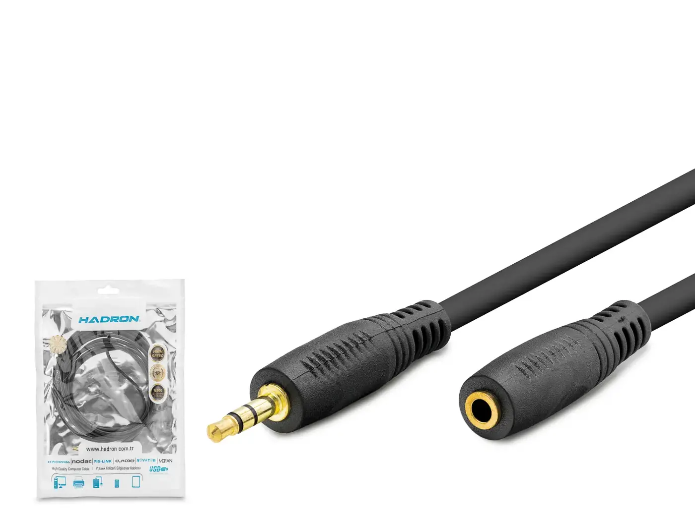 3.5 Mm Aux Uzatma Kablosu 3 M - Siyah HDX1019
