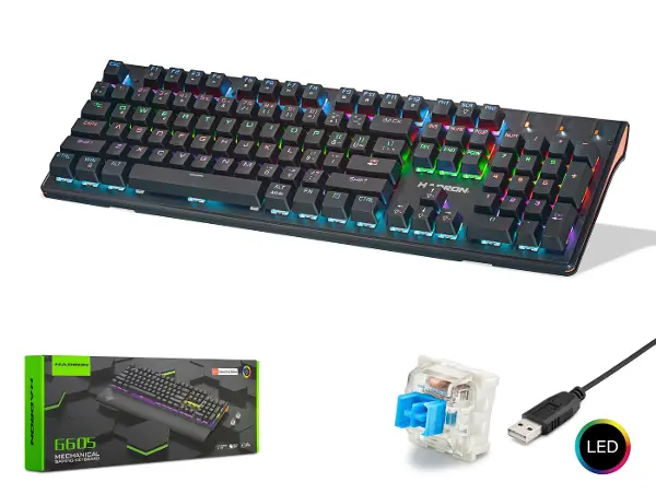 G605 Mekanik Rgb Klavye Blue Switch - Siyah