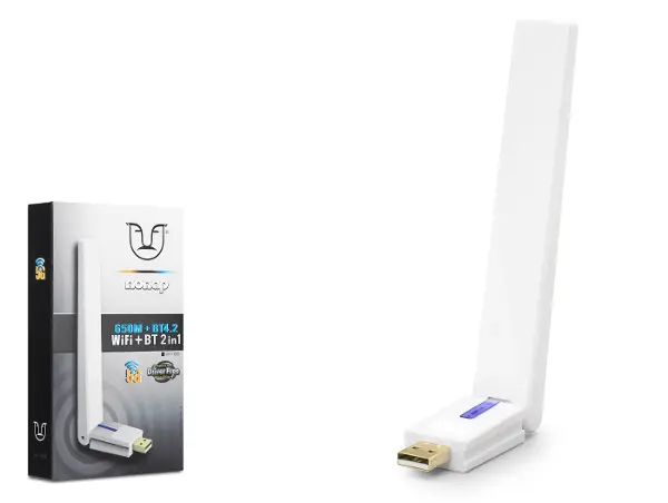 Usb Wifi + Bluetooth Adaptör Ac650 Dual Band W169