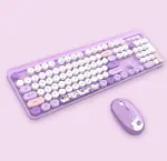 Hello Bear Mor Klavye Mouse Set-1