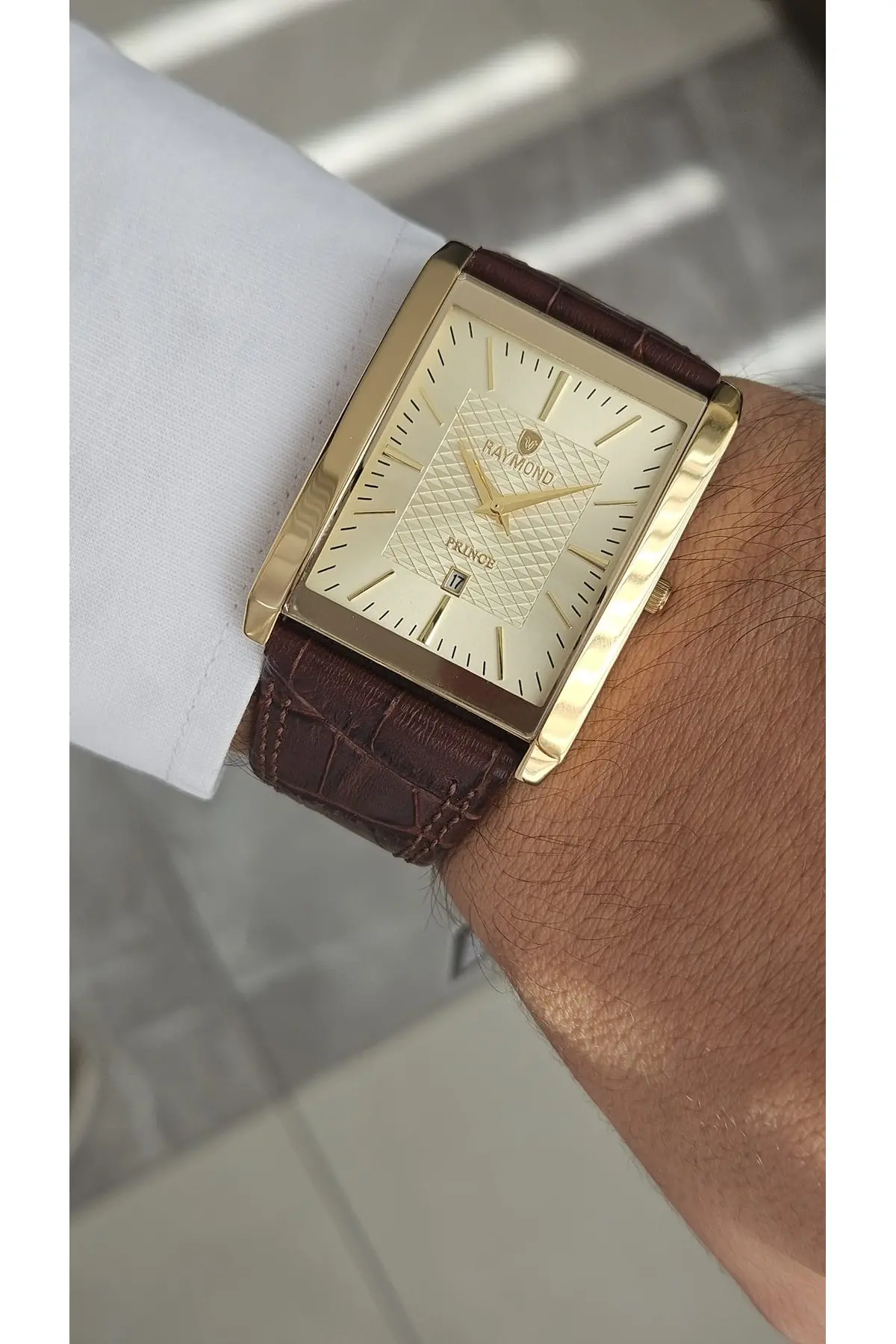 RYM-3551M QUARTZ KLASİK KOL SAATİ - 2 YIL GARANTİ GOLD-KAHVE-GOLD