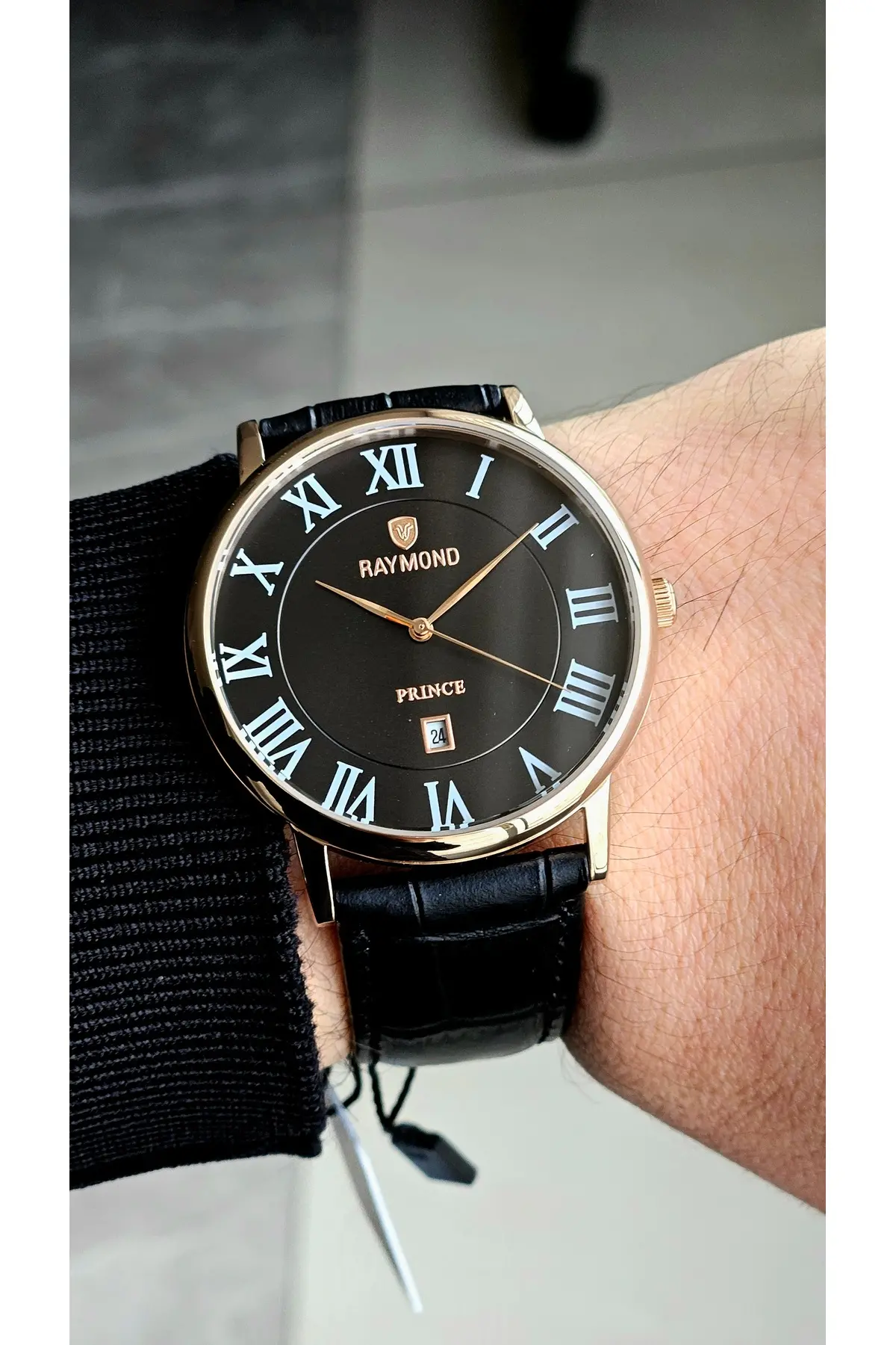 ERKEK ROMA RAKAMLI KLASİK RETRO SAAT - RYM-631820 RG-BK