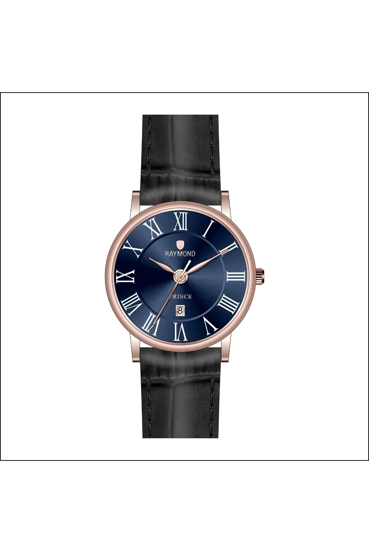 ERKEK ROMA RAKAMLI KLASİK RETRO SAAT - RYM-631820 RG-BK-BL