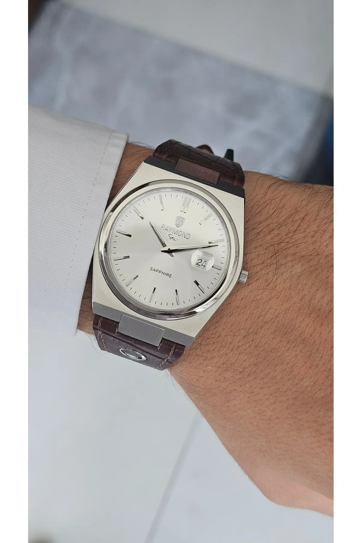 ERKEK KOL SAATİ RYM-633061-SLIM-SS-BRW-W