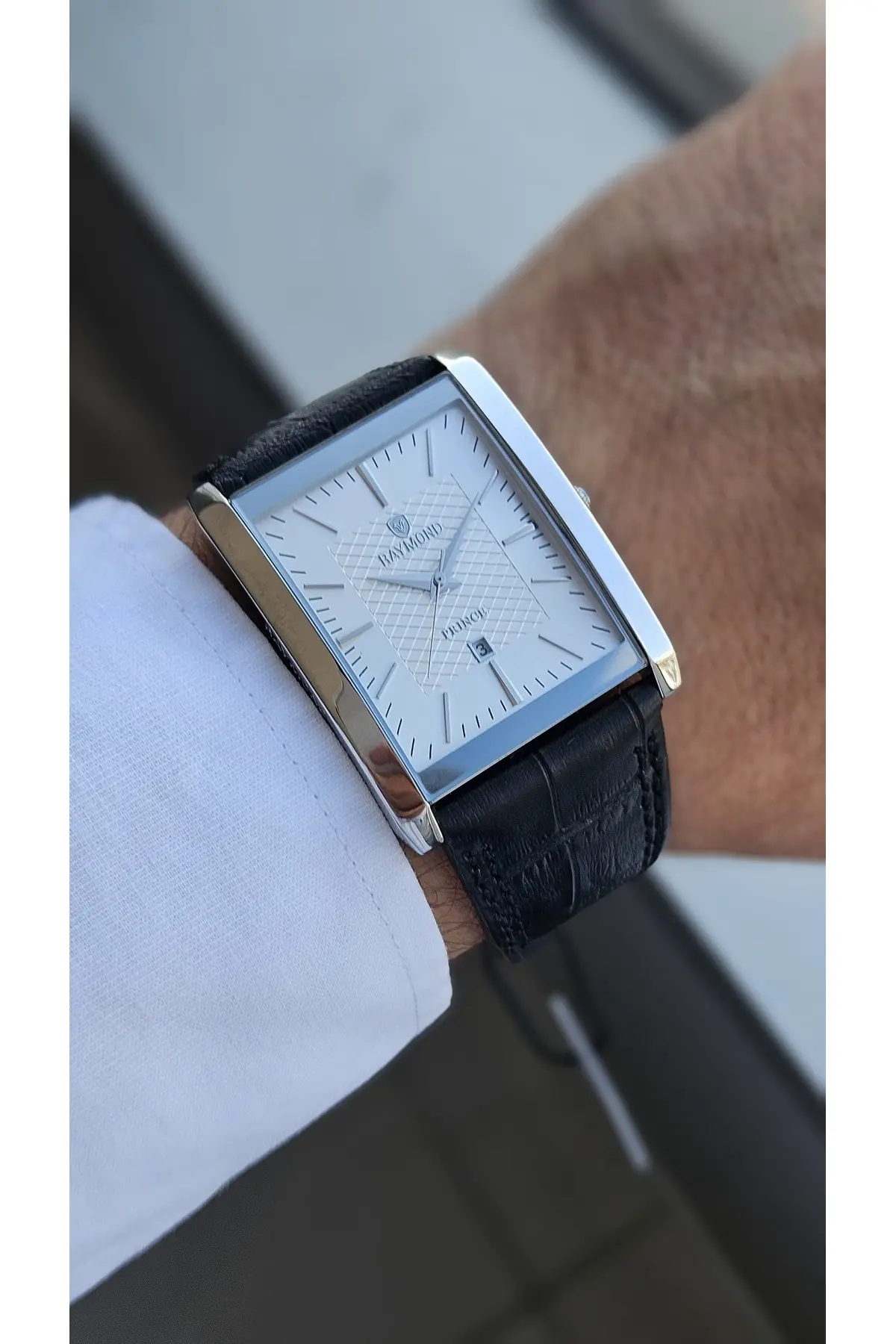 RYM-3551M QUARTZ KLASİK KOL SAATİ - 2 YIL GARANTİ GÜMÜŞ-SİYAH-BEYAZ