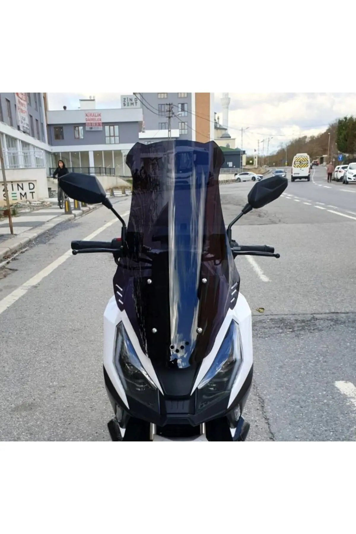 RMG Moto Gusto Dream 150 Ön Cam 2023-2026 Model 75cm Siyah Renkli 4mm UZUN