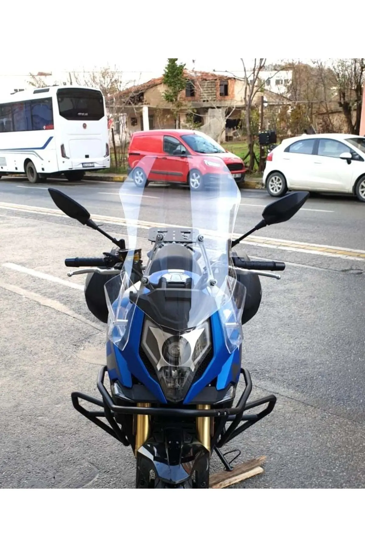 CF Moto 650 MT Ön Cam 2016-2026 Model 56cm Şeffaf Renkli 4mm