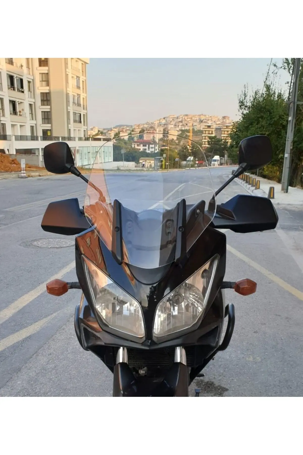 Suzuki V-Strom DL 650 Ön Cam 2004-2010 Model 45cm Şeffaf Renkli 4mm