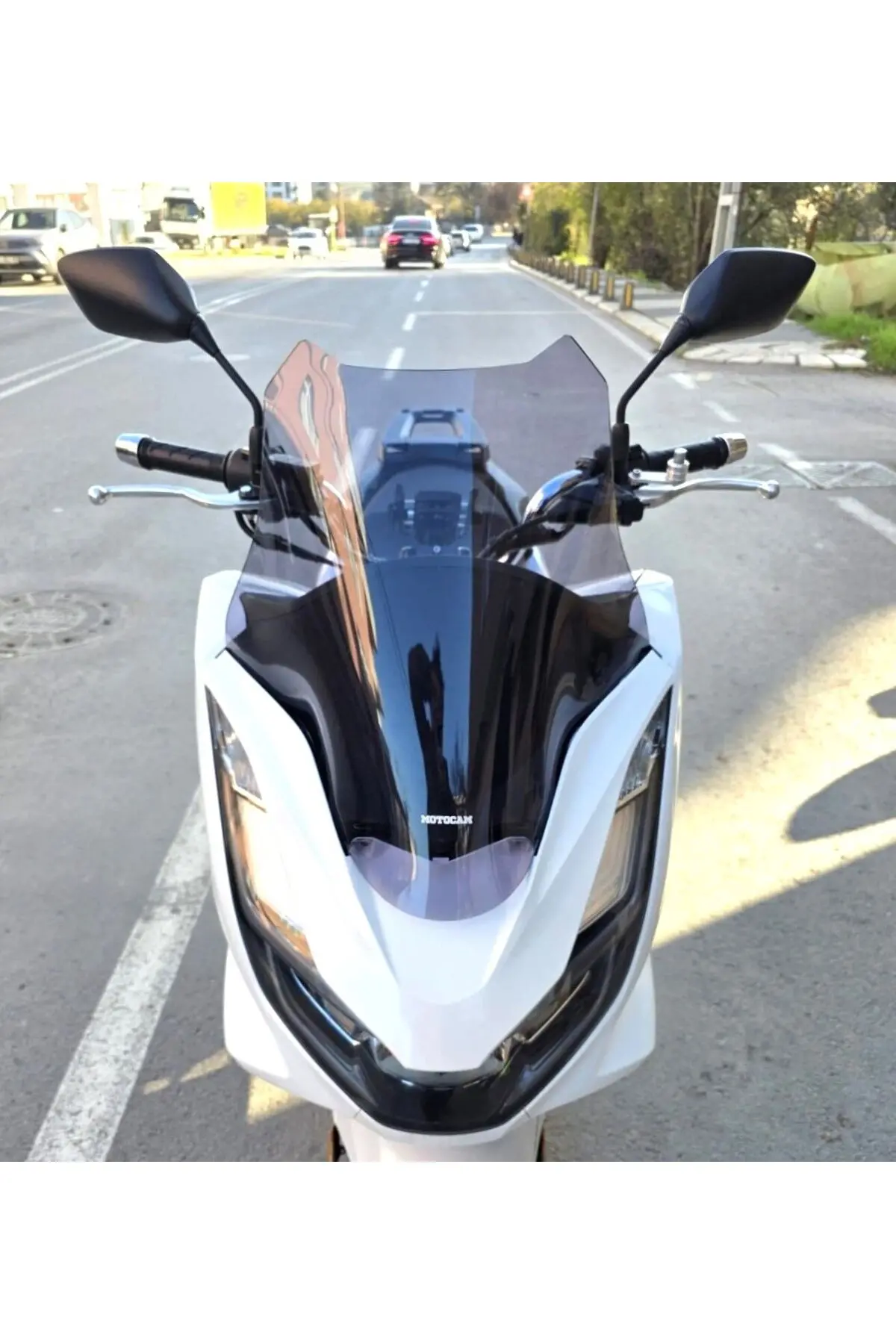 Honda PCX Ön Cam 2021-2024 Model 47cm Füme Renkli 4mm SPORTİF