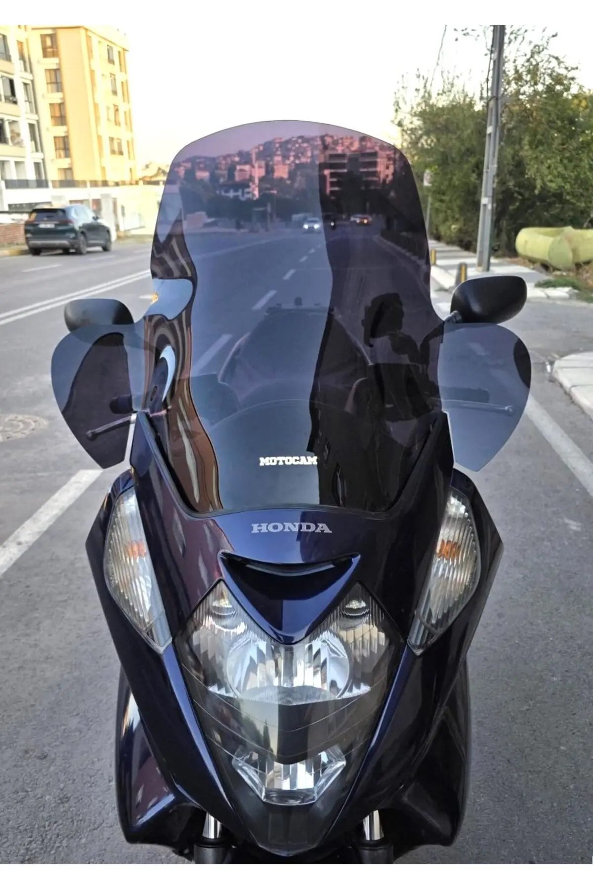 Honda Silverwing SWT 400 Ön Cam 2006-2009 Model 68cm Siyah Renkli 4mm ELCİKLİ