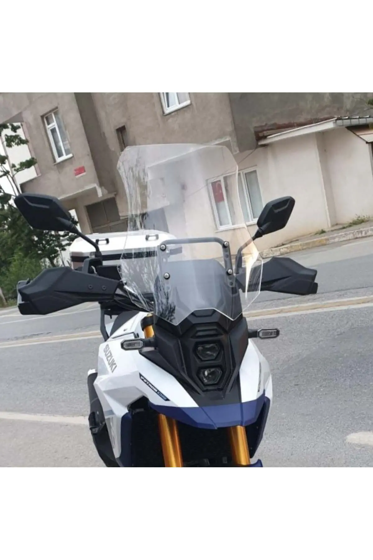 Suzuki V-strom 800 SE Ön Cam 2023-2026 Model 50cm Şeffaf Renkli 4mm