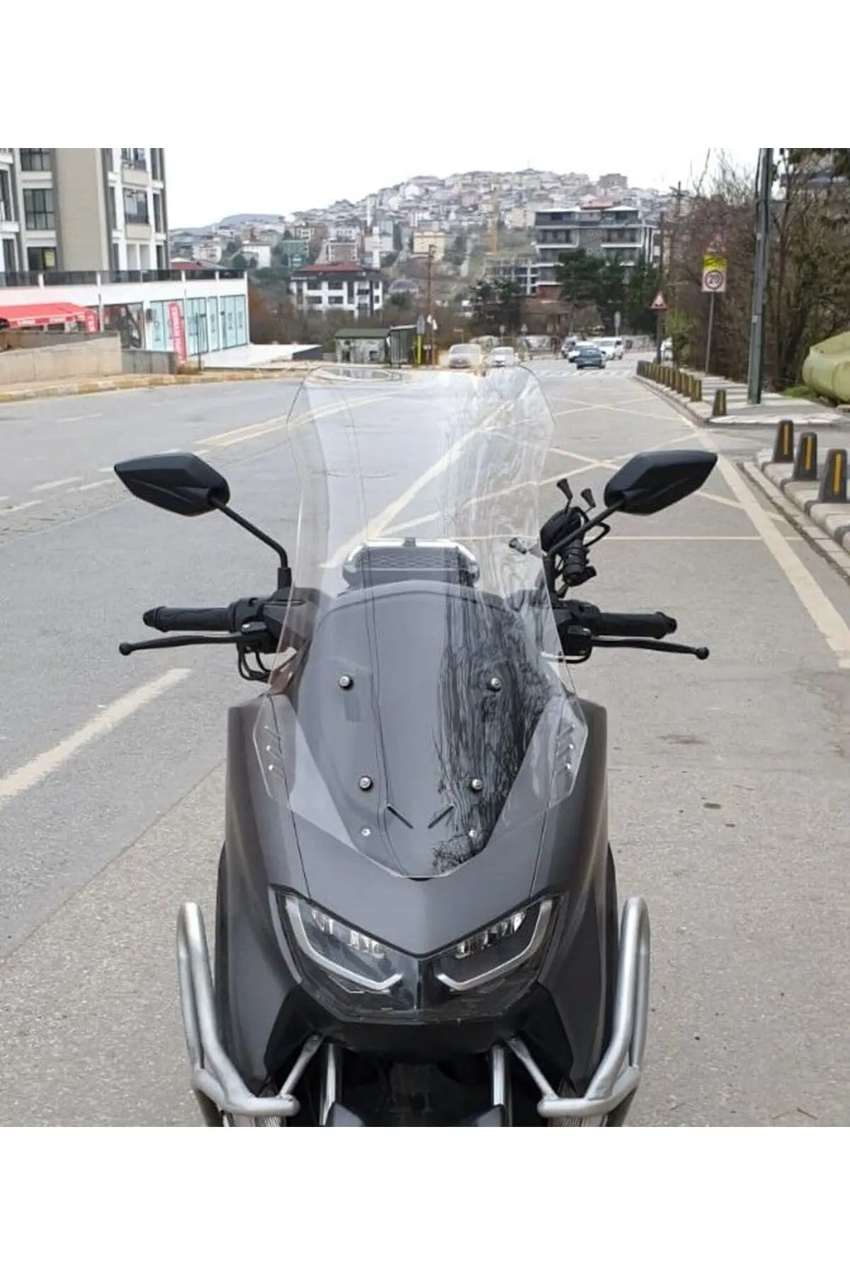 Falcon Cmax 155 Ön Cam 2023-2026 Model 75cm Şeffaf Renkli 4mm UZUN