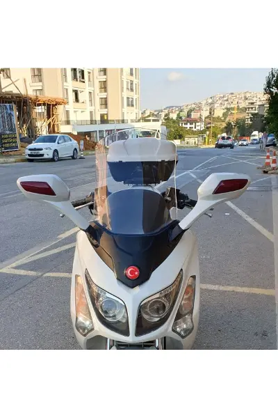SYM Gts Evo 250 Ön Cam 2006-2015 Model 53cm Şeffaf Renkli 4mm