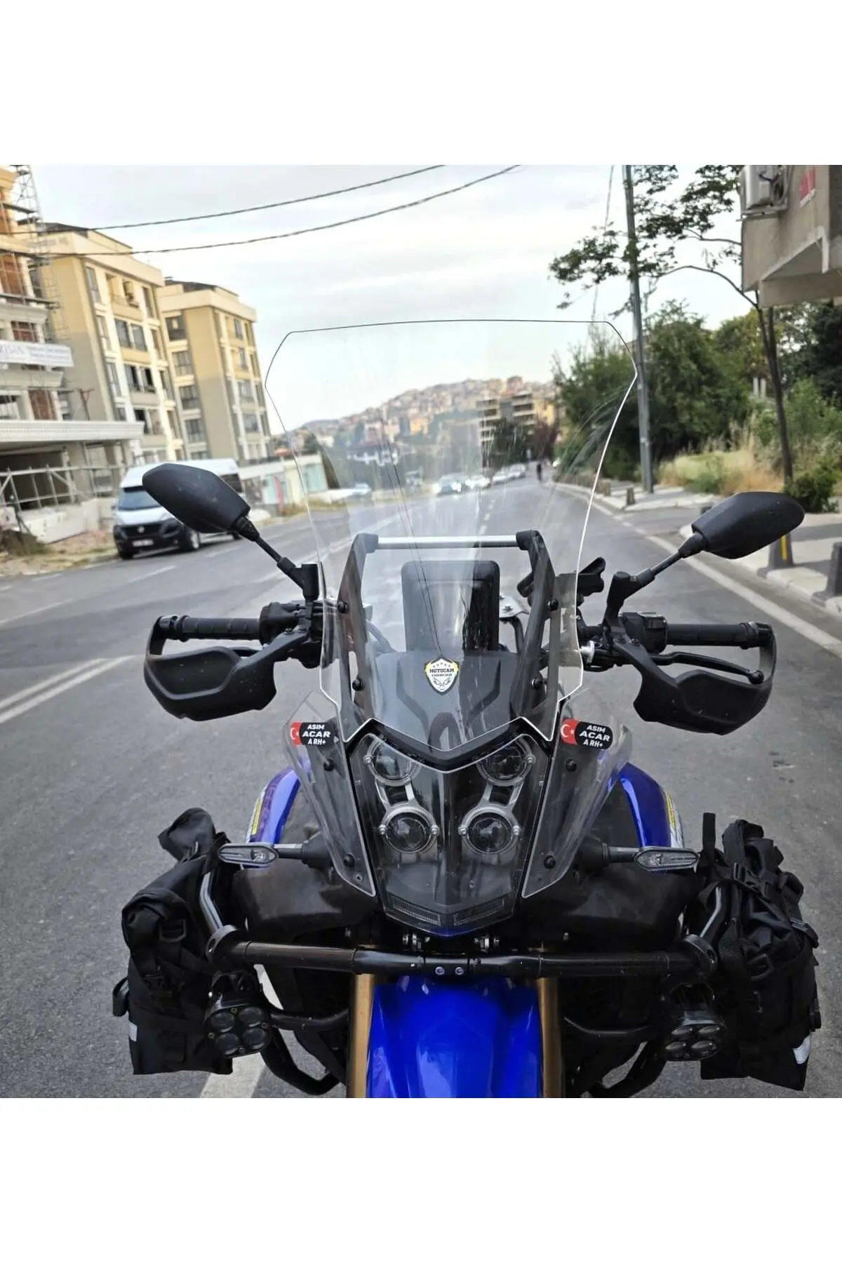 Yamaha Tenere 700 World Raid Ön Cam 2023-2024 Model 45cm Şeffaf Renkli 4mm