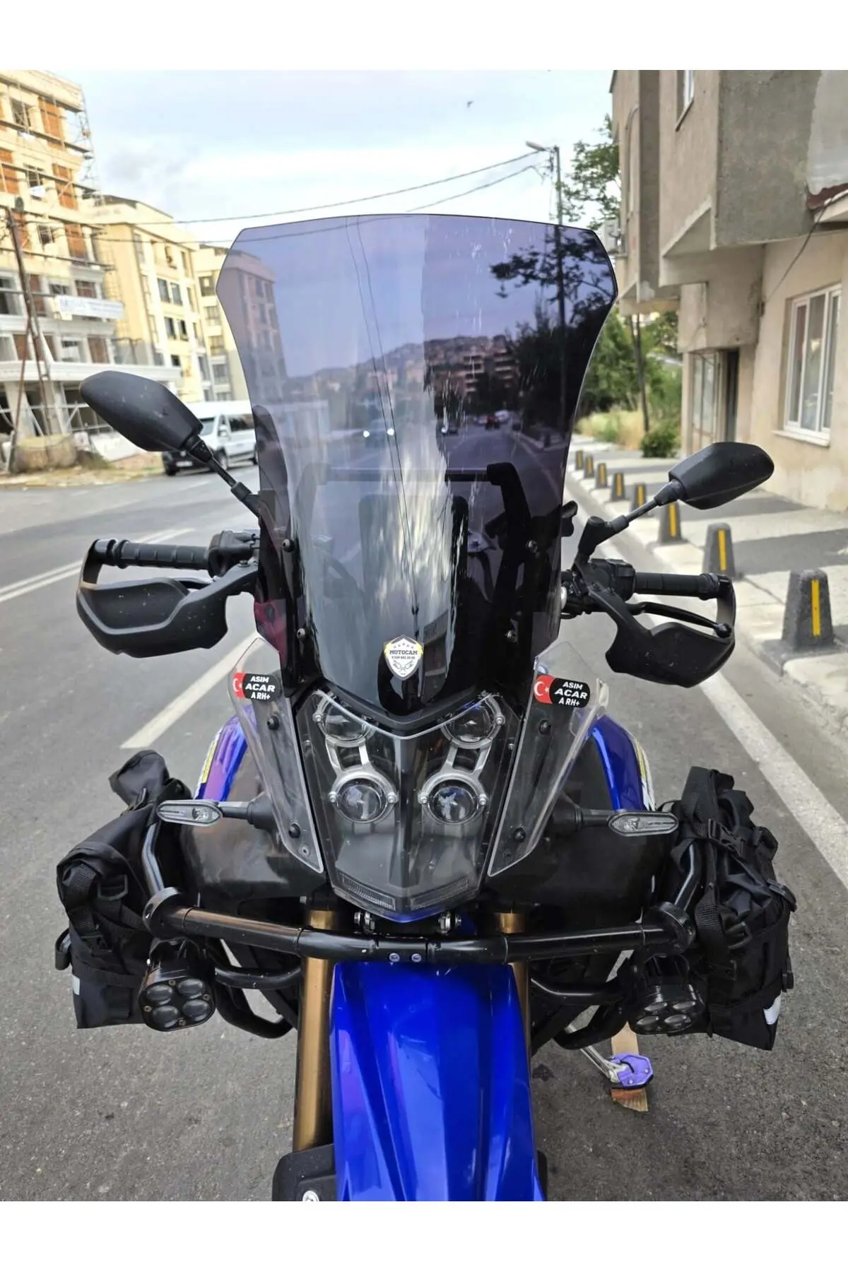 Yamaha Tenere 700 World Raid Ön Cam 2023-2024 Model 45cm Siyah Renkli 4mm