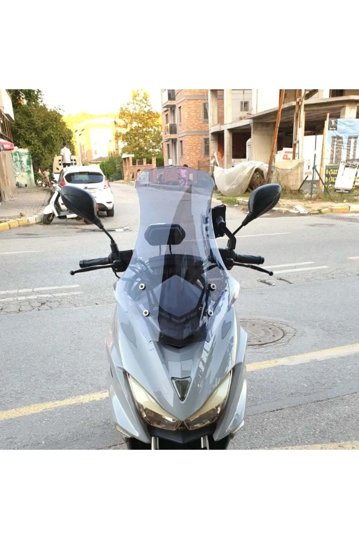 Mtx 125 Ön Cam 2022-2026 Model 65cm Füme Renkli 4mm ORTA BOYLU