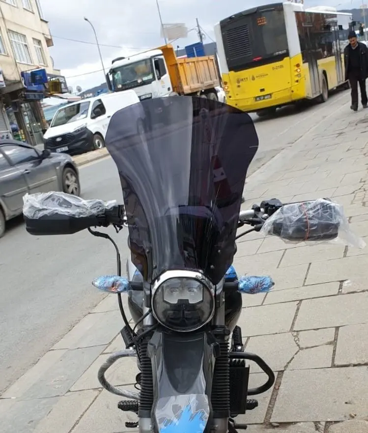 MOTOCAM Hero X Pulse Ön Cam 2020-2026 Model 46cm Siyah Renkli 4mm