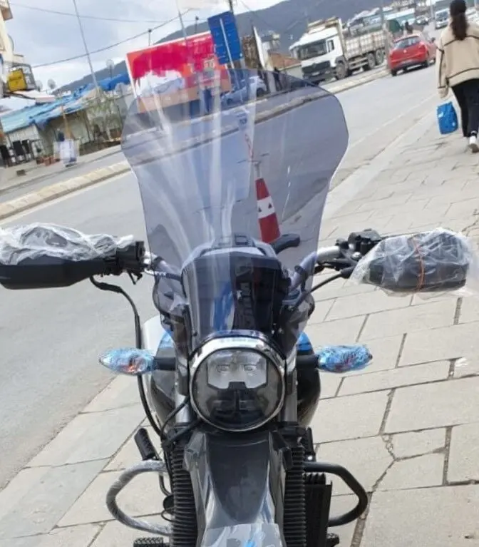 MOTOCAM Hero X Pulse Ön Cam 2020-2026 Model 46cm Füme Renkli 4mm