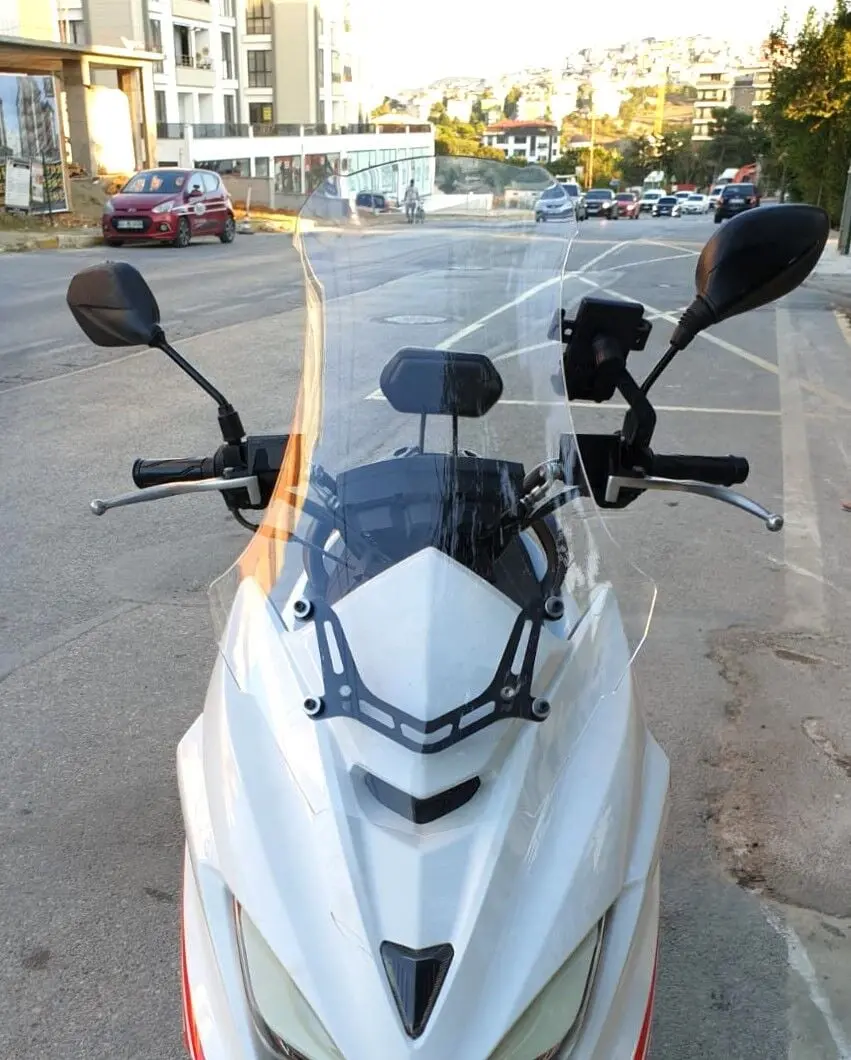 MOTOCAM Mtx 125 Ön Cam 2022-2026 Model 75cm Şeffaf Renkli 4mm UZUN