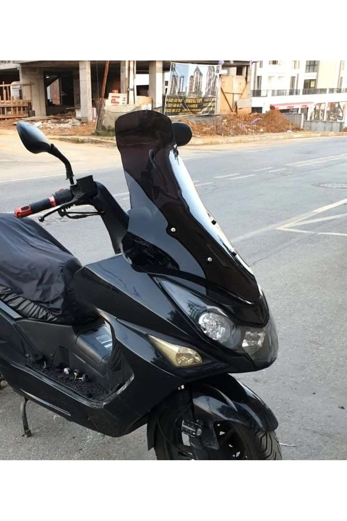 Daelim S3 Advance Ön Cam 2010-2018 Model 77cm Siyah Renkli 4mm