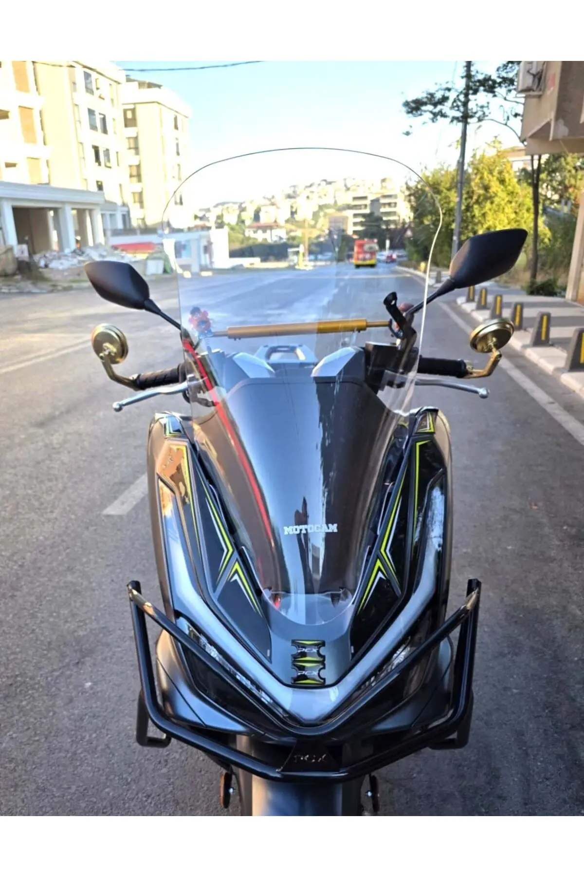 Honda PCX Ön Cam 2025-2026 Model 72cm Şeffaf Renkli 4mm