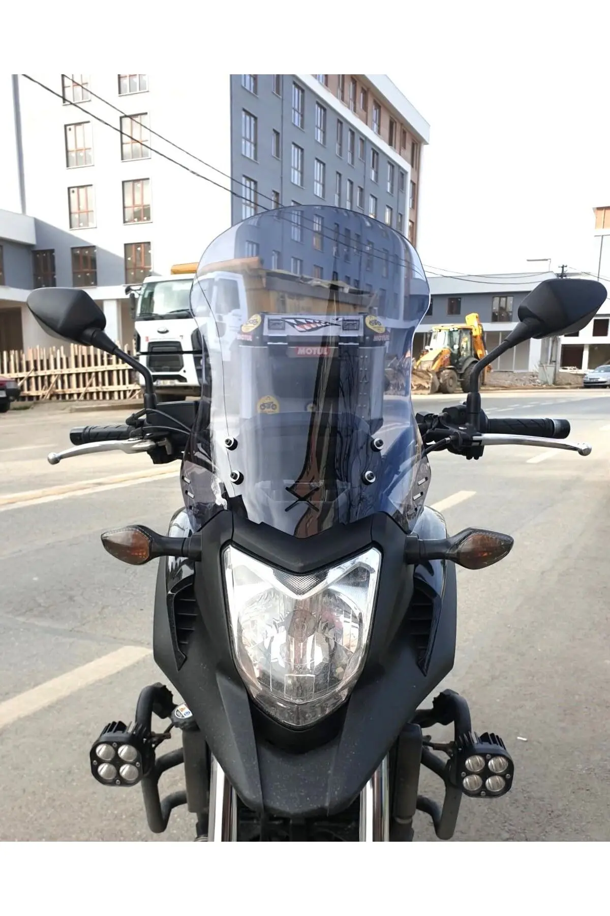 Honda NC 700 750 X Ön Cam 2012-2015 Model 50cm Füme Renkli 4mm ORTA BOYLU