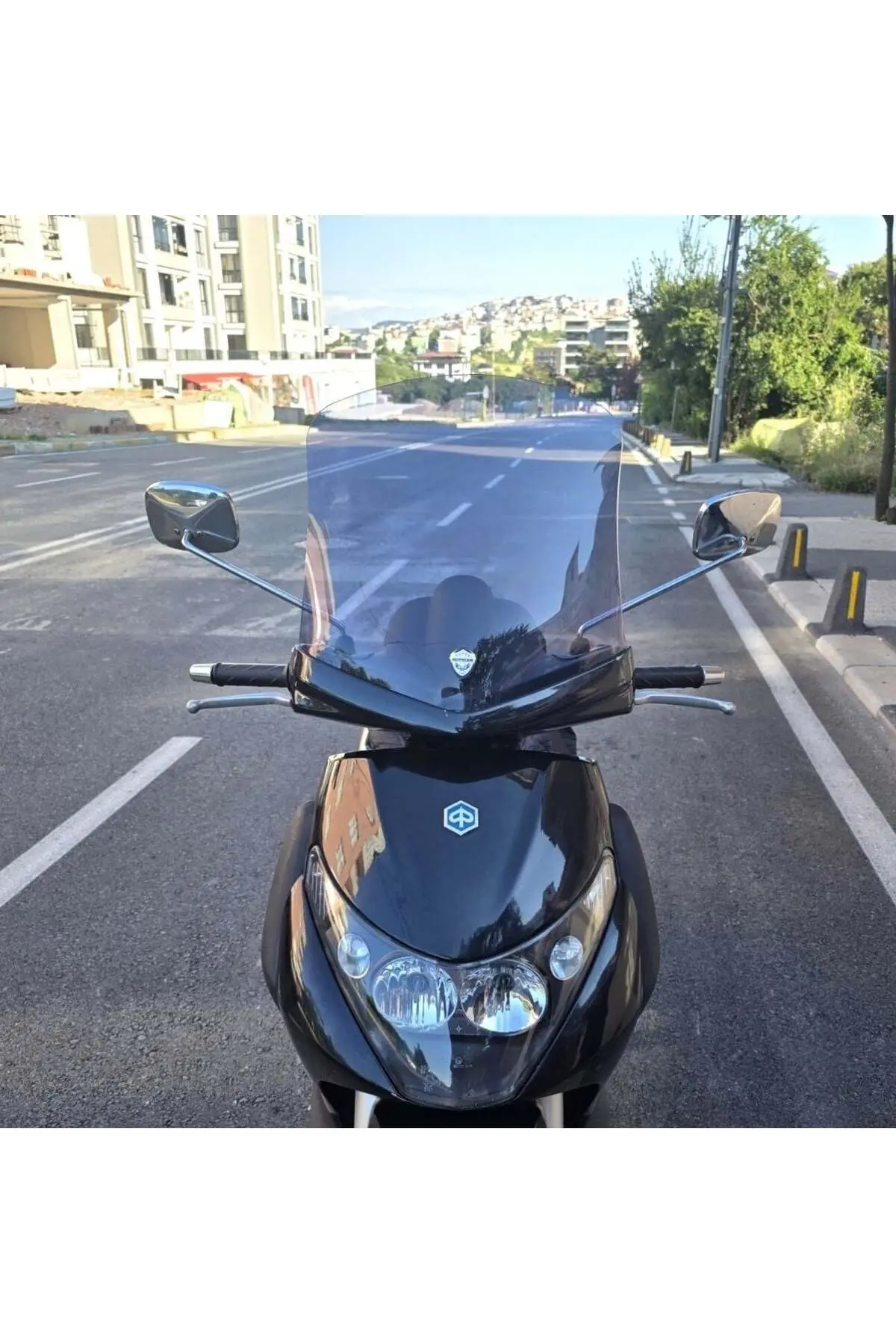 Piaggio Beverly 250 Ön Cam 2005-2007 Model 44cm Füme Renkli 4mm