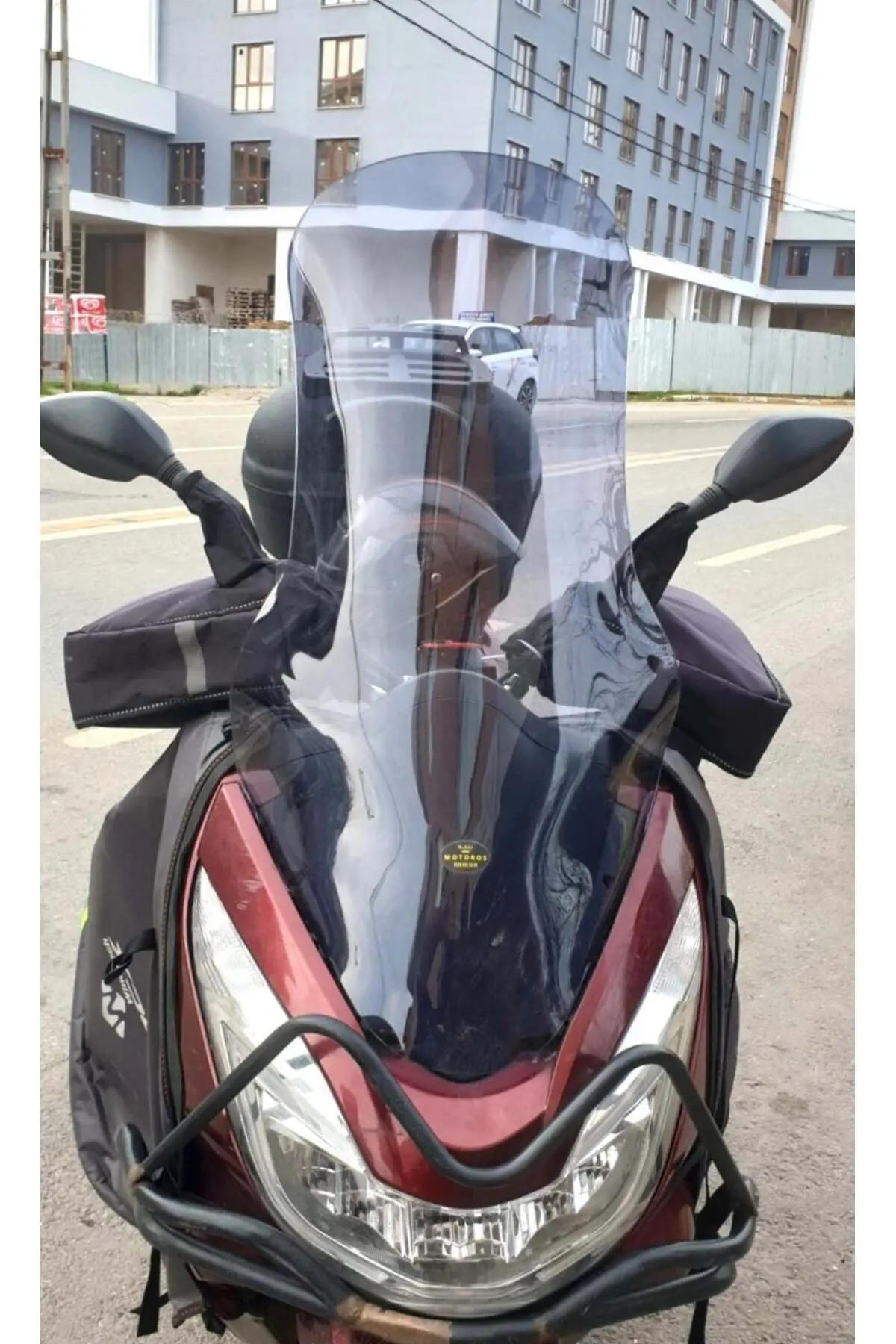 Honda PCX Ön Cam 2014-2017 Model 83cm Füme Renkli 4mm UZUN