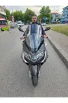 Piaggio X10 Ön Cam 2011-2017 Model 73cm Şeffaf Renkli 4mm-1