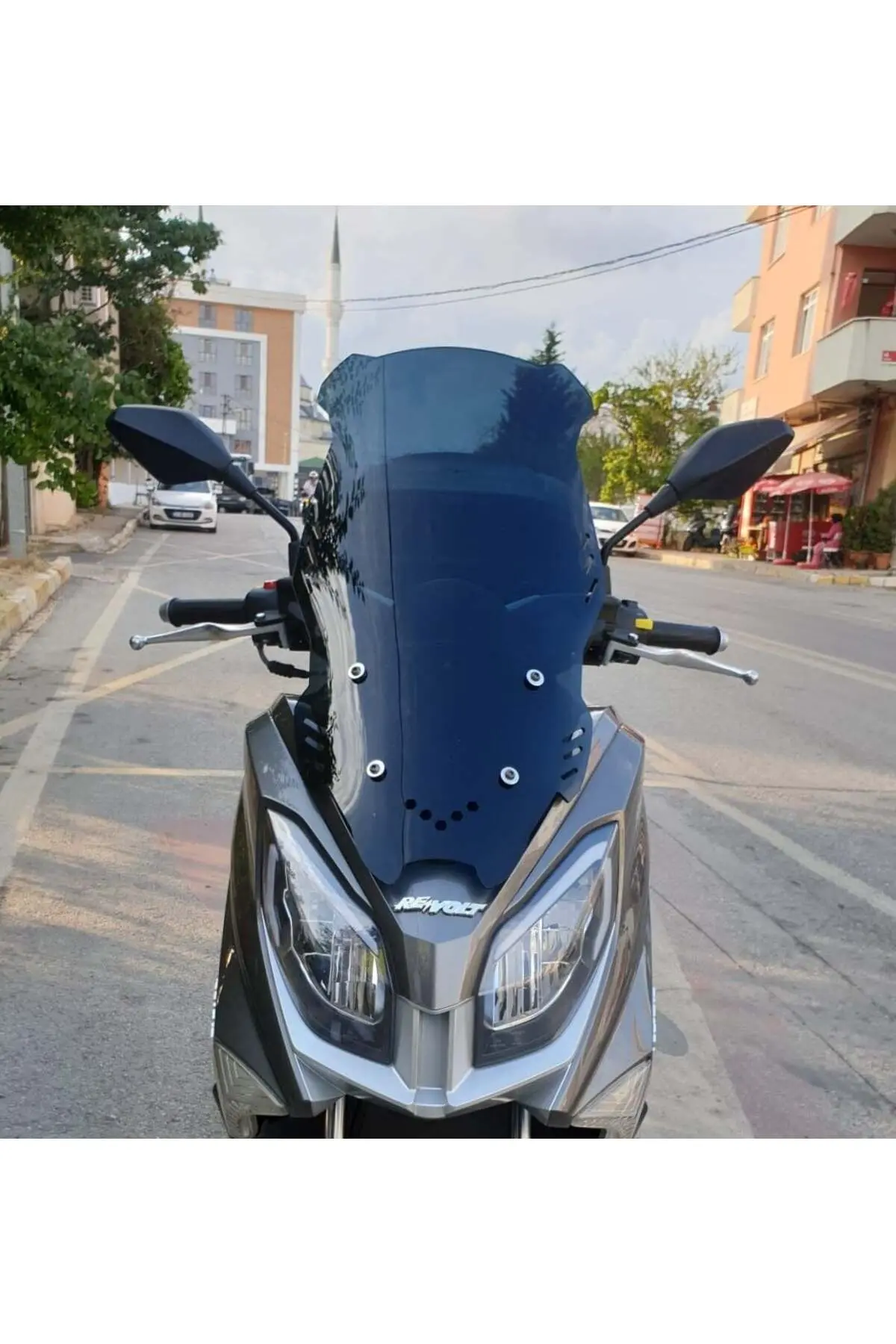 Volta Revolt Rm5 Ön Cam 2020-2021 Model 75cm Siyah Renkli 4mm UZUN