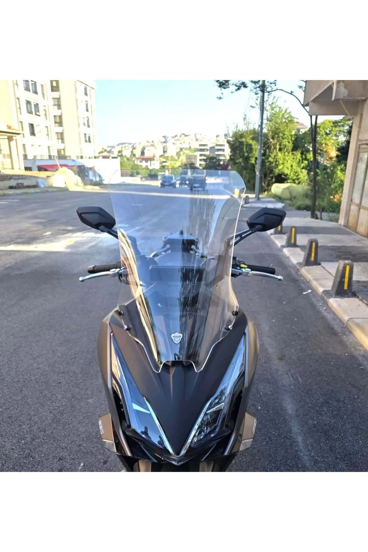 Kymco Downtown GT 350 Ön Cam 2024-2026 Model 62cm Şeffaf Renkli 4mm