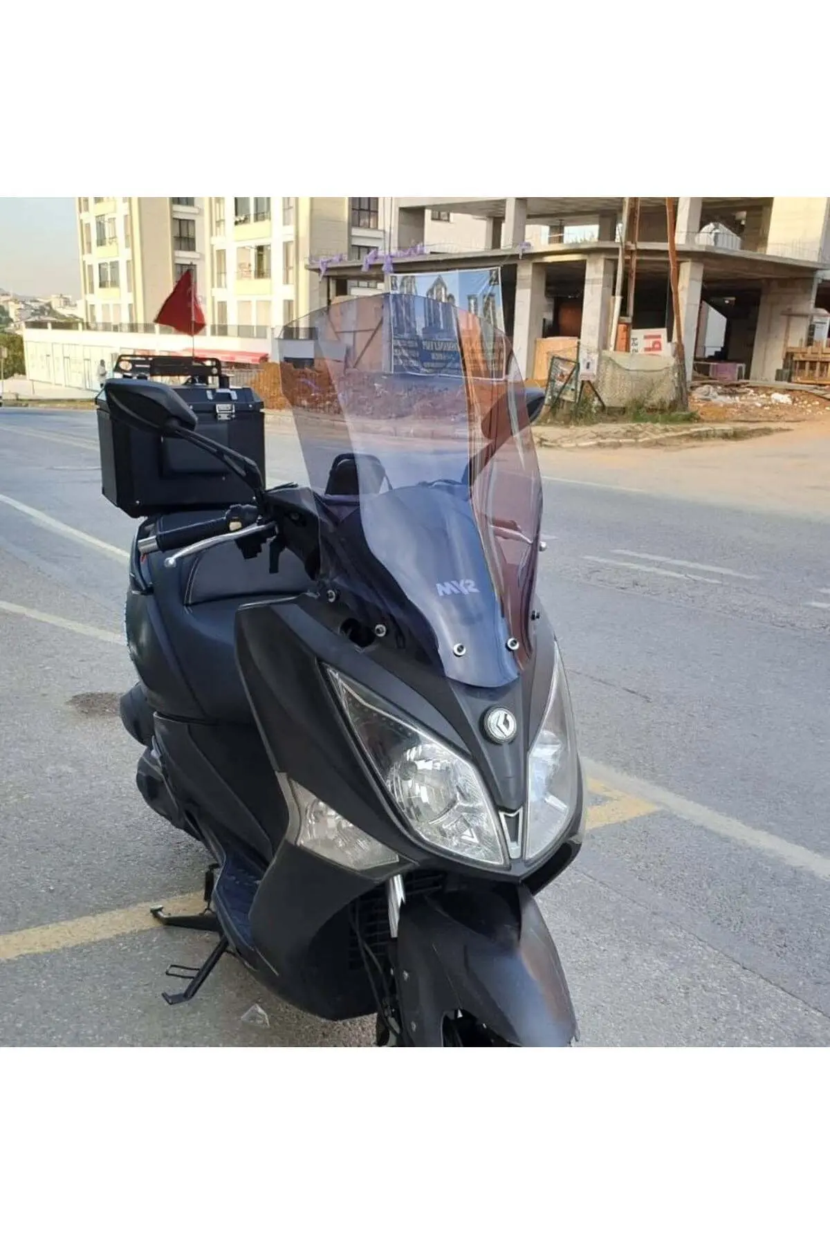 SYM Joymax 250 İ Ön Cam 2013-2016 Model 75cm Füme Renkli 4mm UZUN